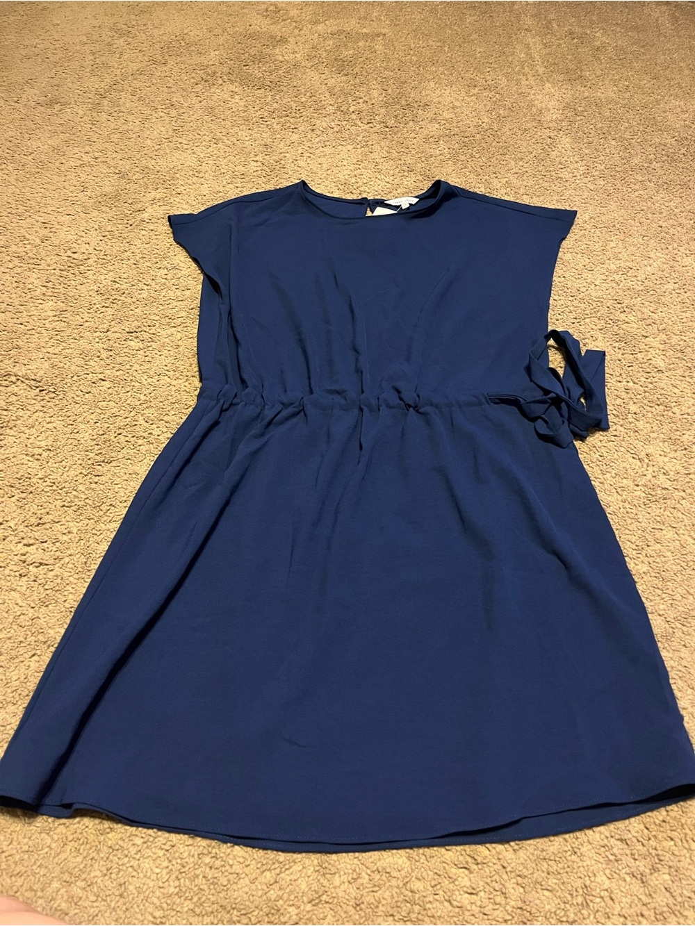 Naked Zebra Ladies' Navy Dress with Side Tie